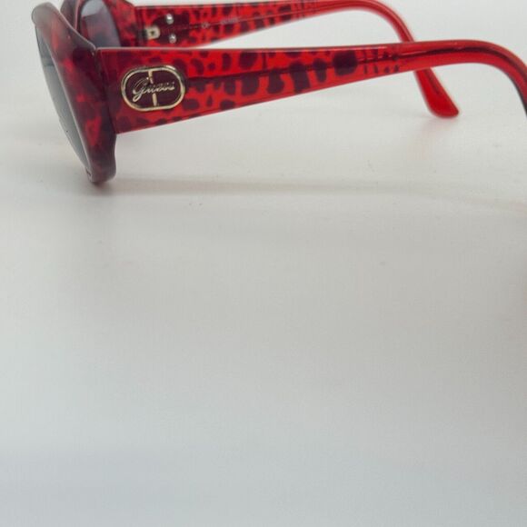 Women's Guess Sunglasses Frames Only GU7220-BU-3 Red Burgundy Animal H14219 - Picture 3 of 8